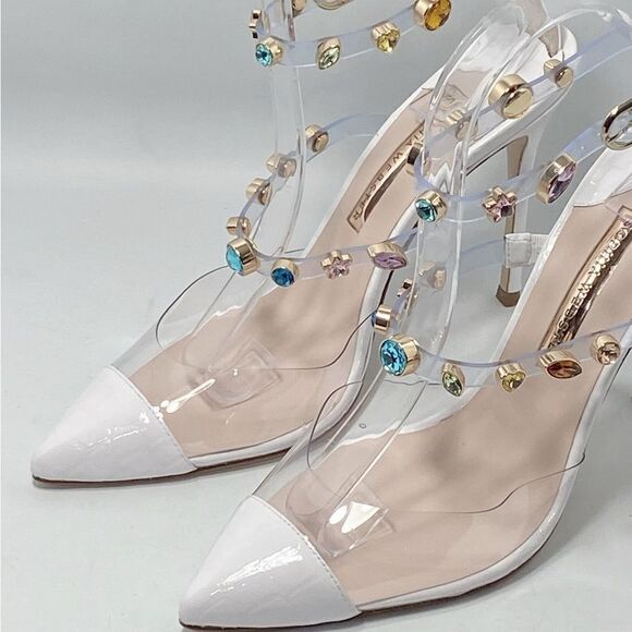 Sophia Webster Camille Embellished Ankle-Strap Pumps size 40 - Picture 6 of 14